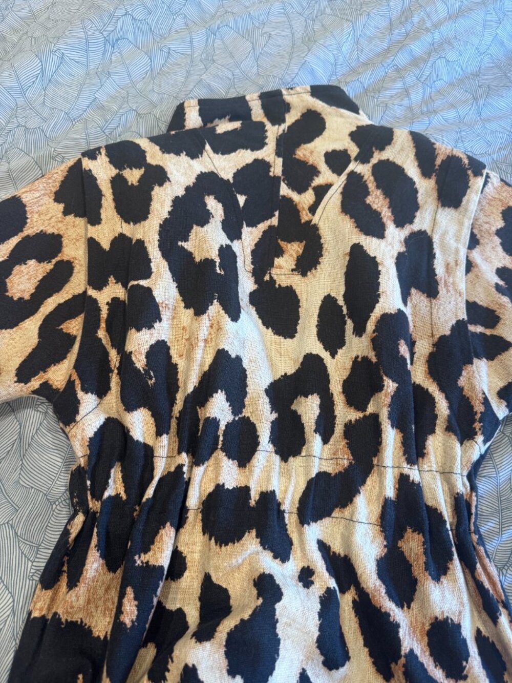Ganni linen leopard jacket - Picture 5 of 9